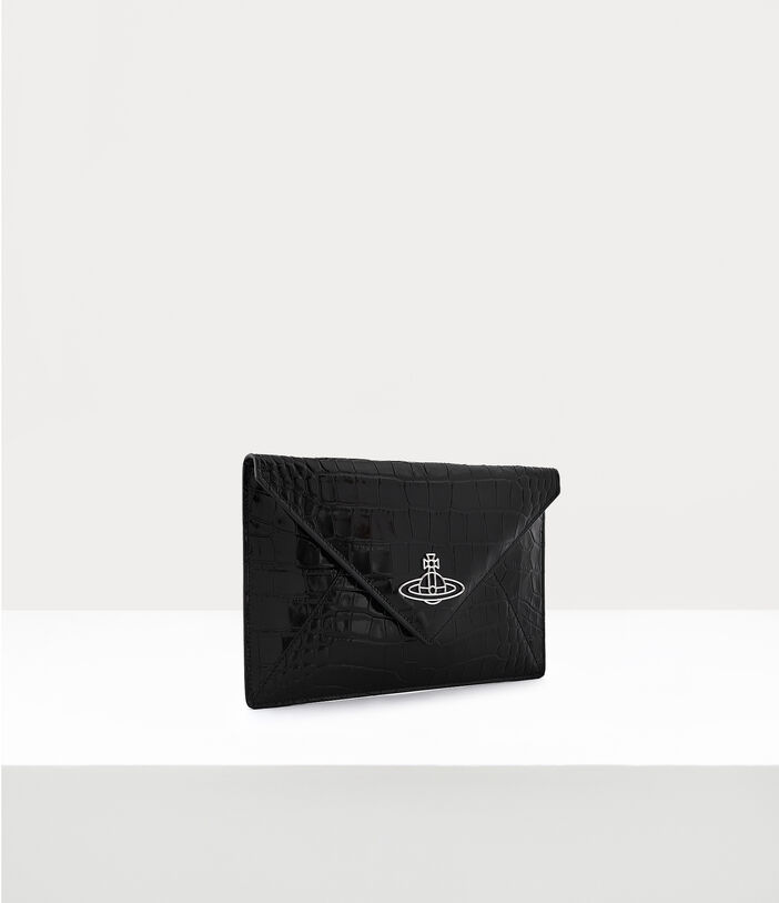 Vivienne Westwood CROCODILE ENVELOPE CLUTCH